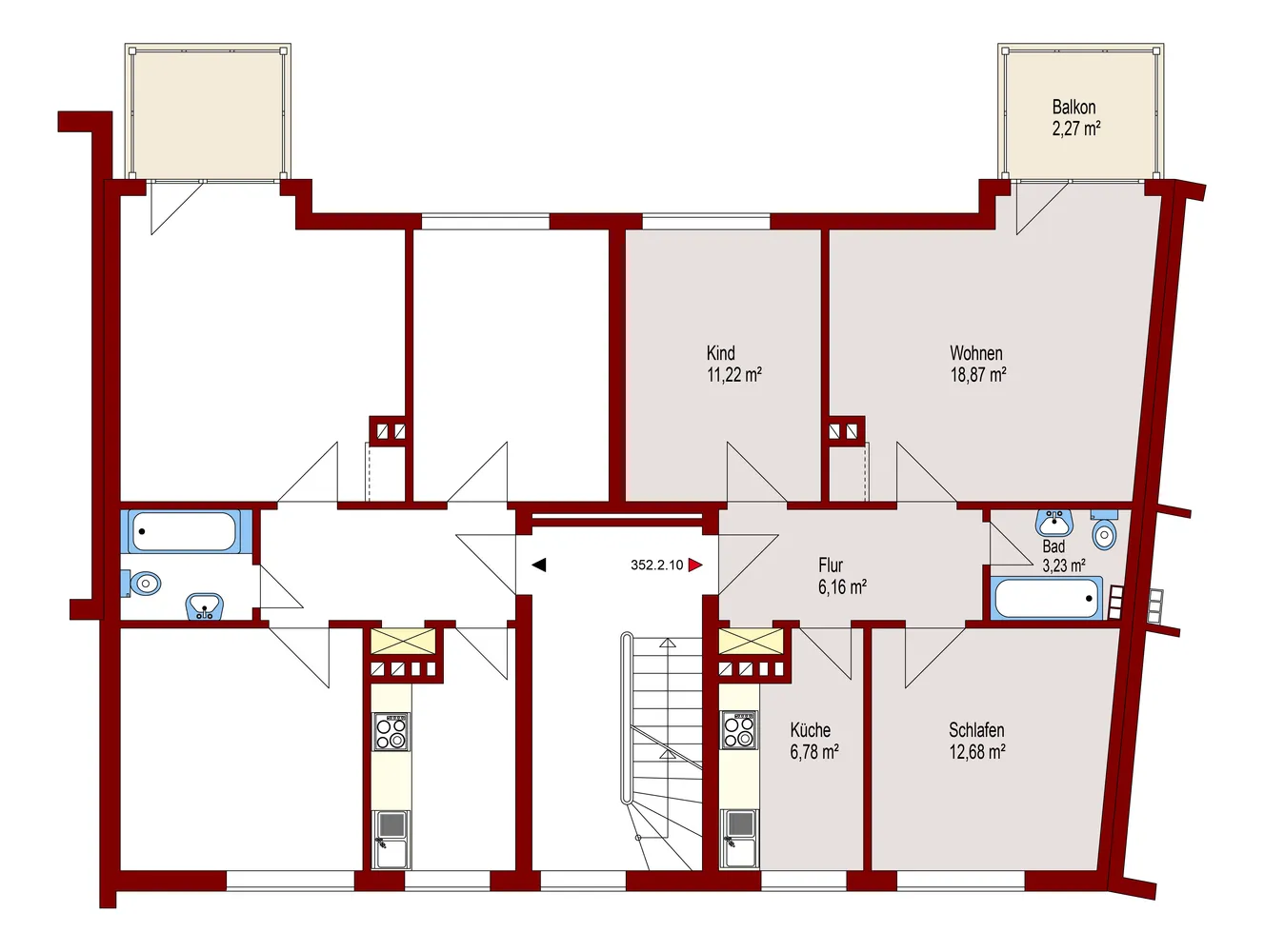 3 room apartment with 61 m² in Oldenburg – Photo 6