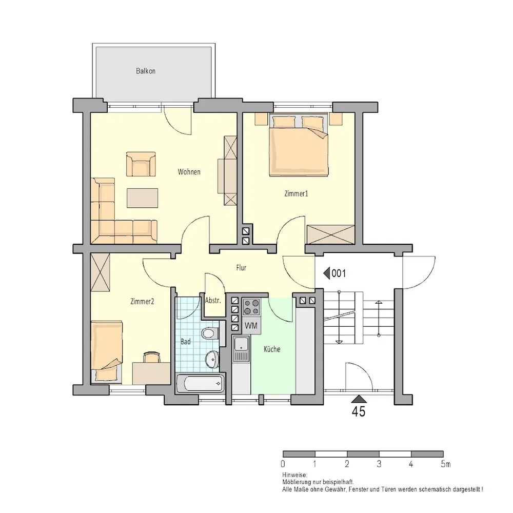 3 Zimmer Wohnung mit 62 m² in Herford – Bild 3