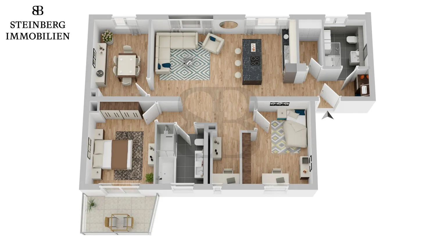 4 room apartment with 117 m² in Darmstadt – Photo 4