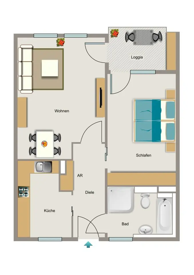3 Zimmer Wohnung mit 63 m² in Essen – Bild 5