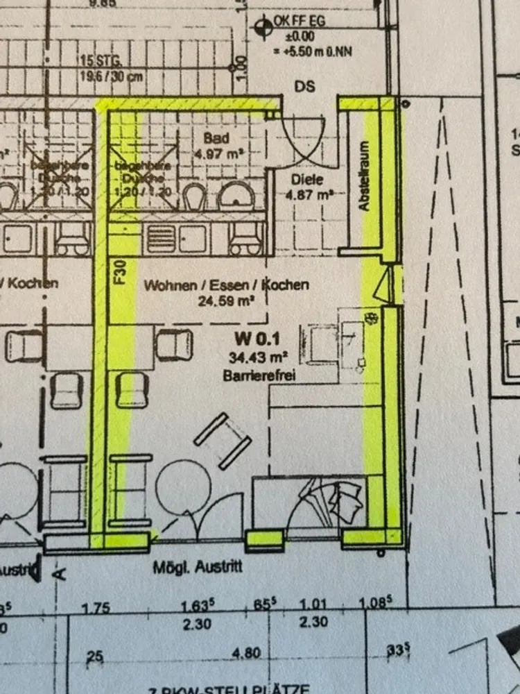1 Zimmer Wohnung mit 35 m² in Elmshorn – Bild 1