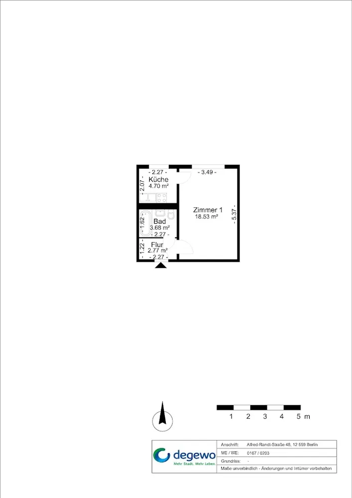 1 Zimmer Wohnung mit 30 m² in Berlin – Bild 8