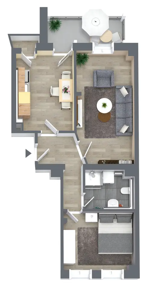 2 room apartment with 52 m² in Chemnitz – Photo 5