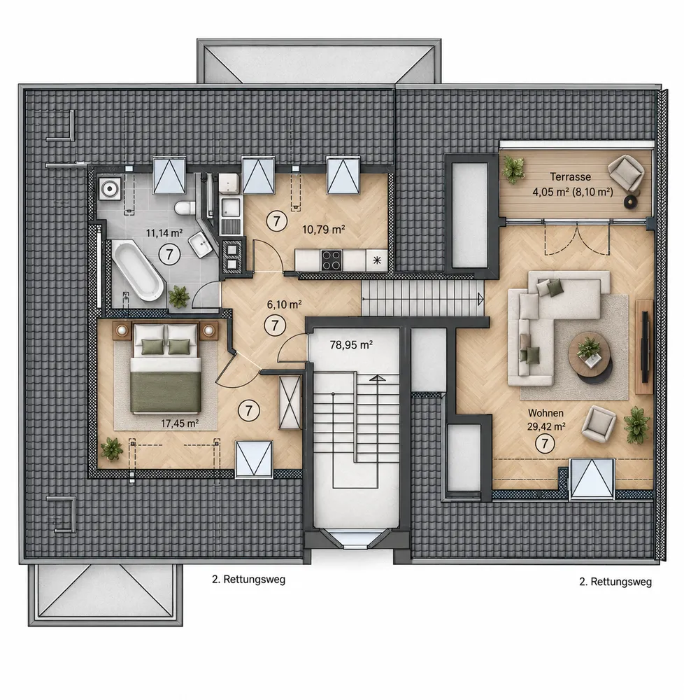 2 Zimmer Wohnung mit 79 m² in Leipzig – Bild 1