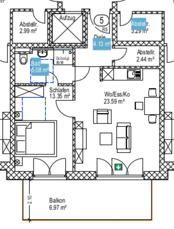 2 Zimmer Wohnung mit 63 m² in Fürstenfeldbruck – Bild 9