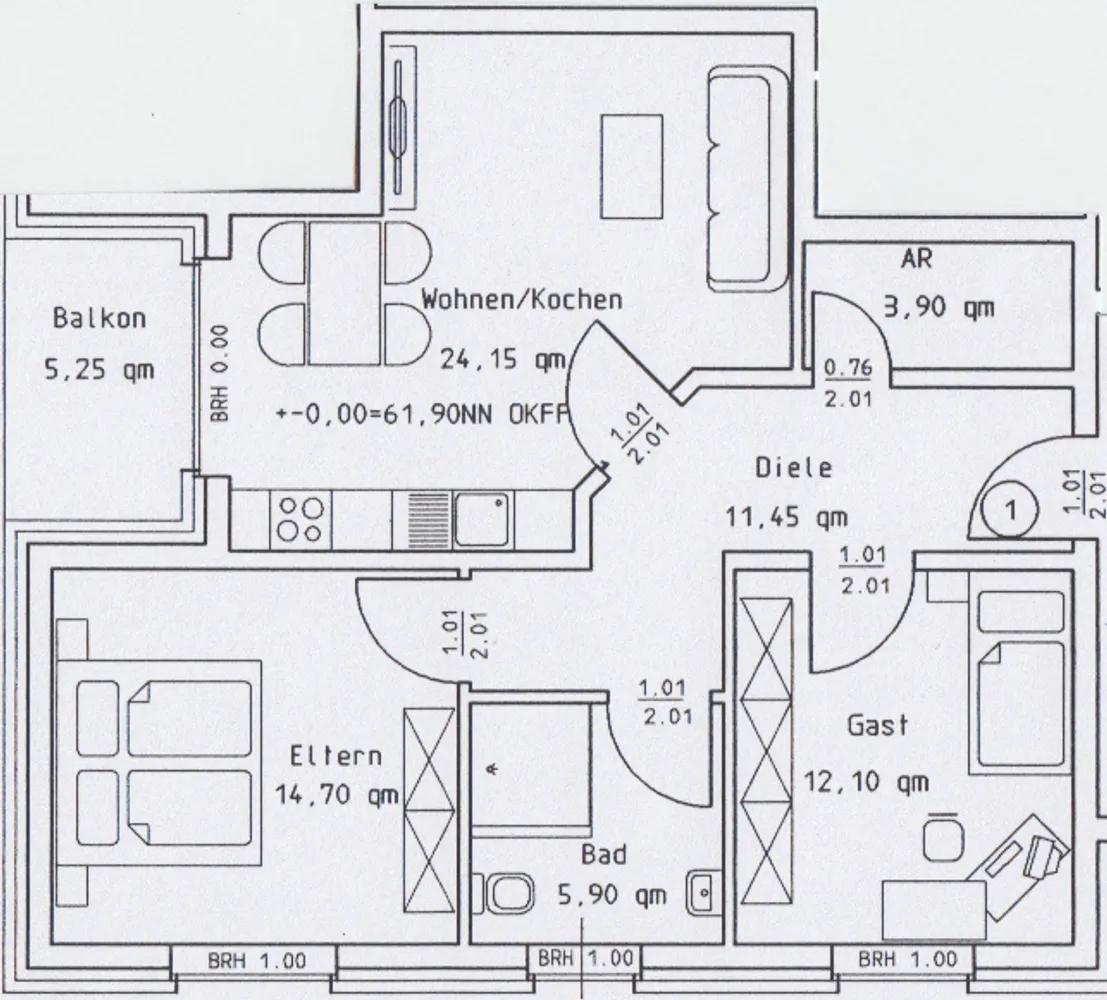 3 Zimmer Wohnung mit 73 m² in Grevenbroich – Bild 4