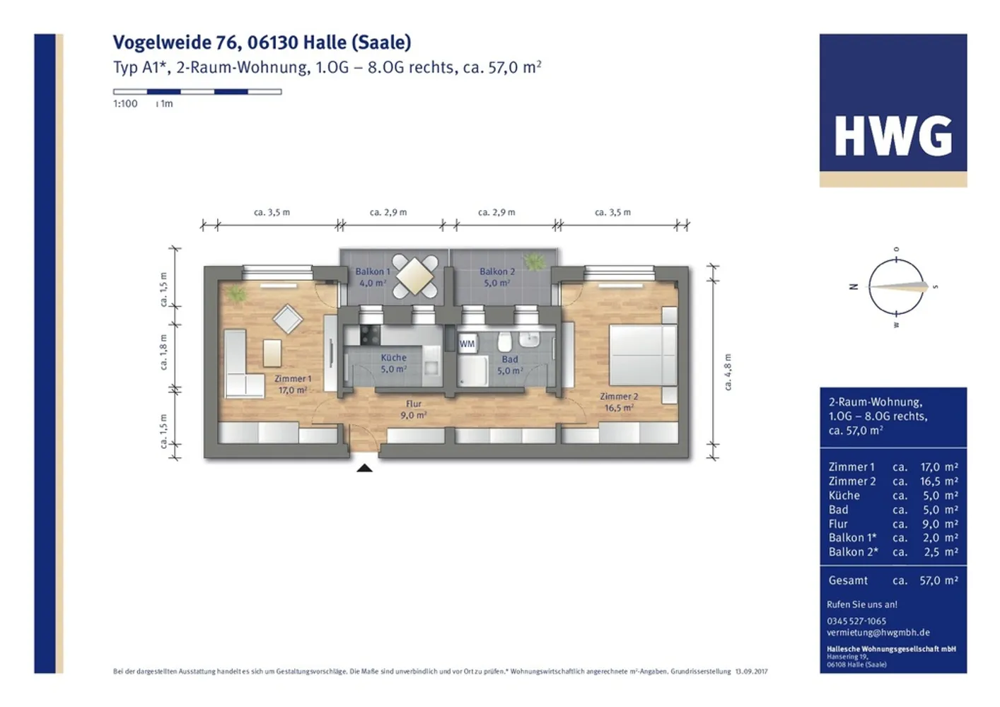 2 Zimmer Wohnung mit 60 m² in Halle (Saale) – Bild 6