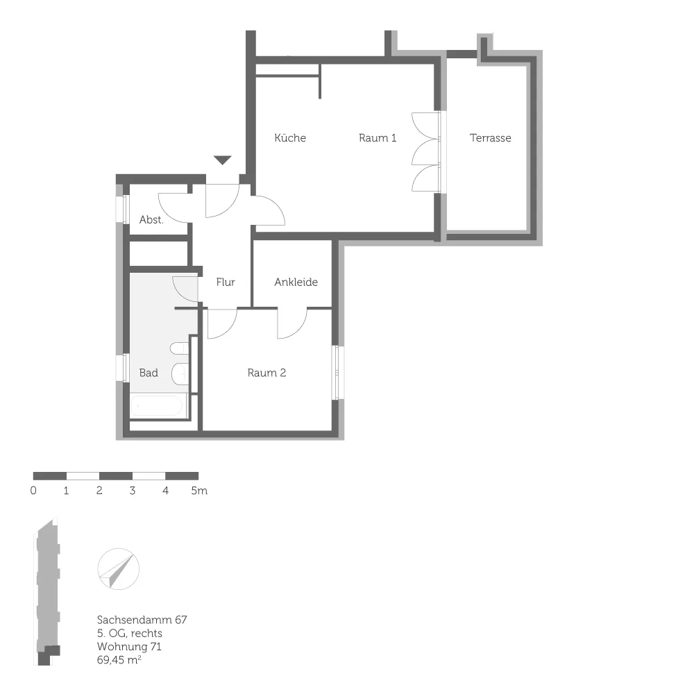 2 Zimmer Wohnung mit 69 m² in Berlin – Bild 2