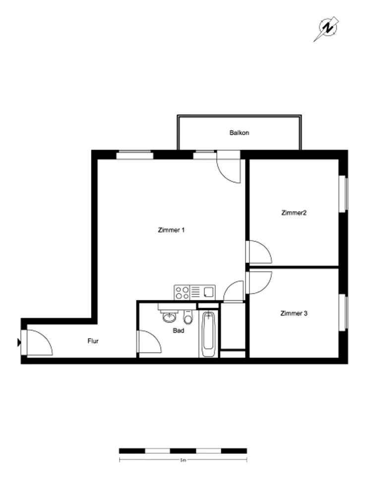 3 Zimmer Wohnung mit 79 m² in Berlin – Bild 2