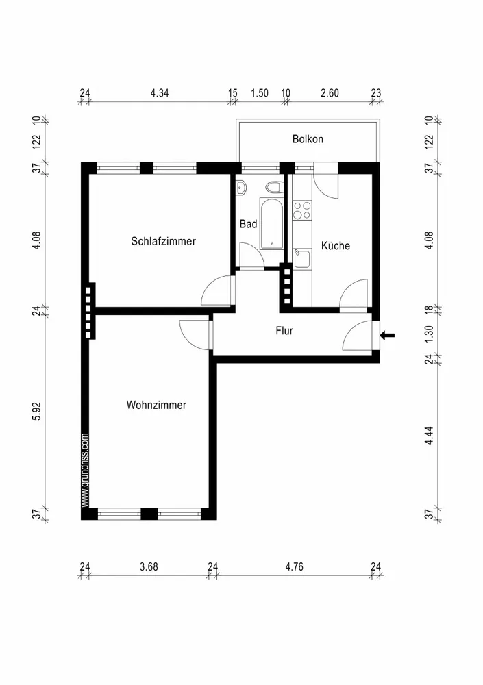 2 Zimmer Wohnung mit 64 m² in Magdeburg – Bild 3