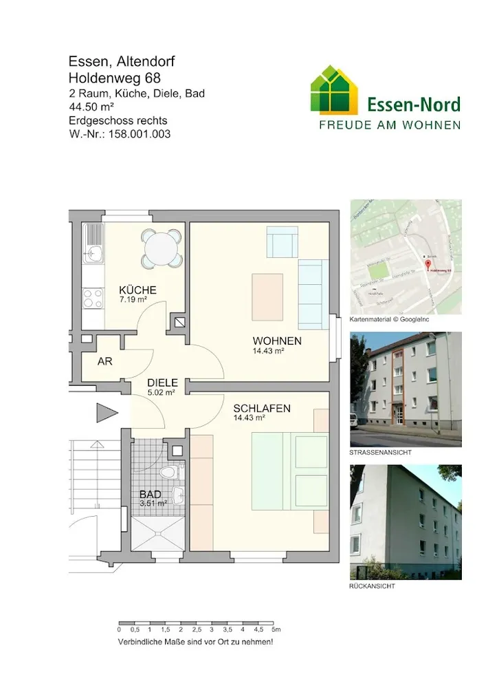 2 Zimmer Wohnung mit 45 m² in Essen – Bild 4