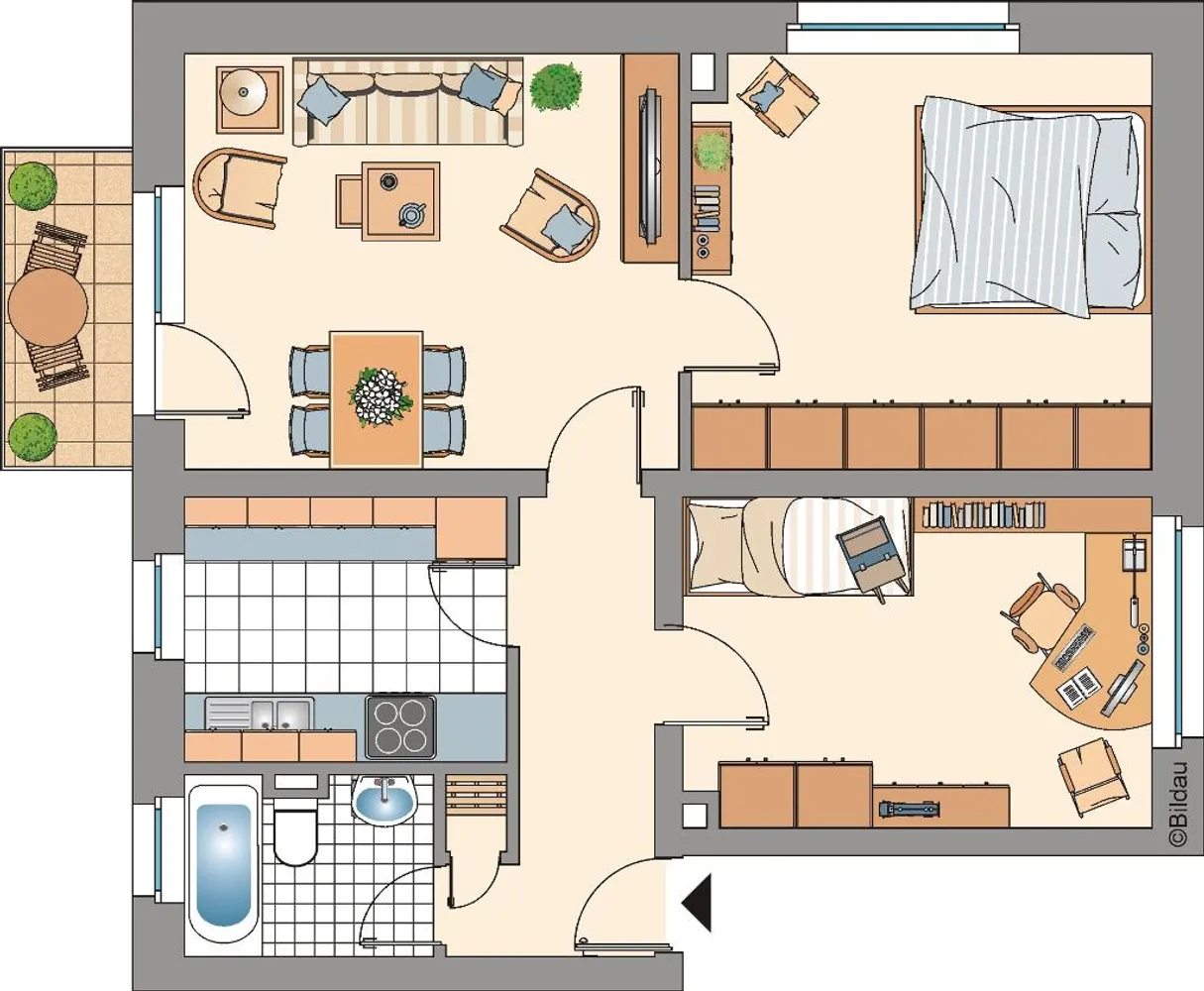 3 Zimmer Wohnung mit 61 m² in Gelsenkirchen – Bild 1