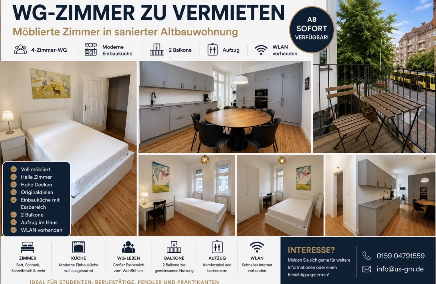 1 Zimmer Wohnung mit 13 m² in Berlin – Bild 3