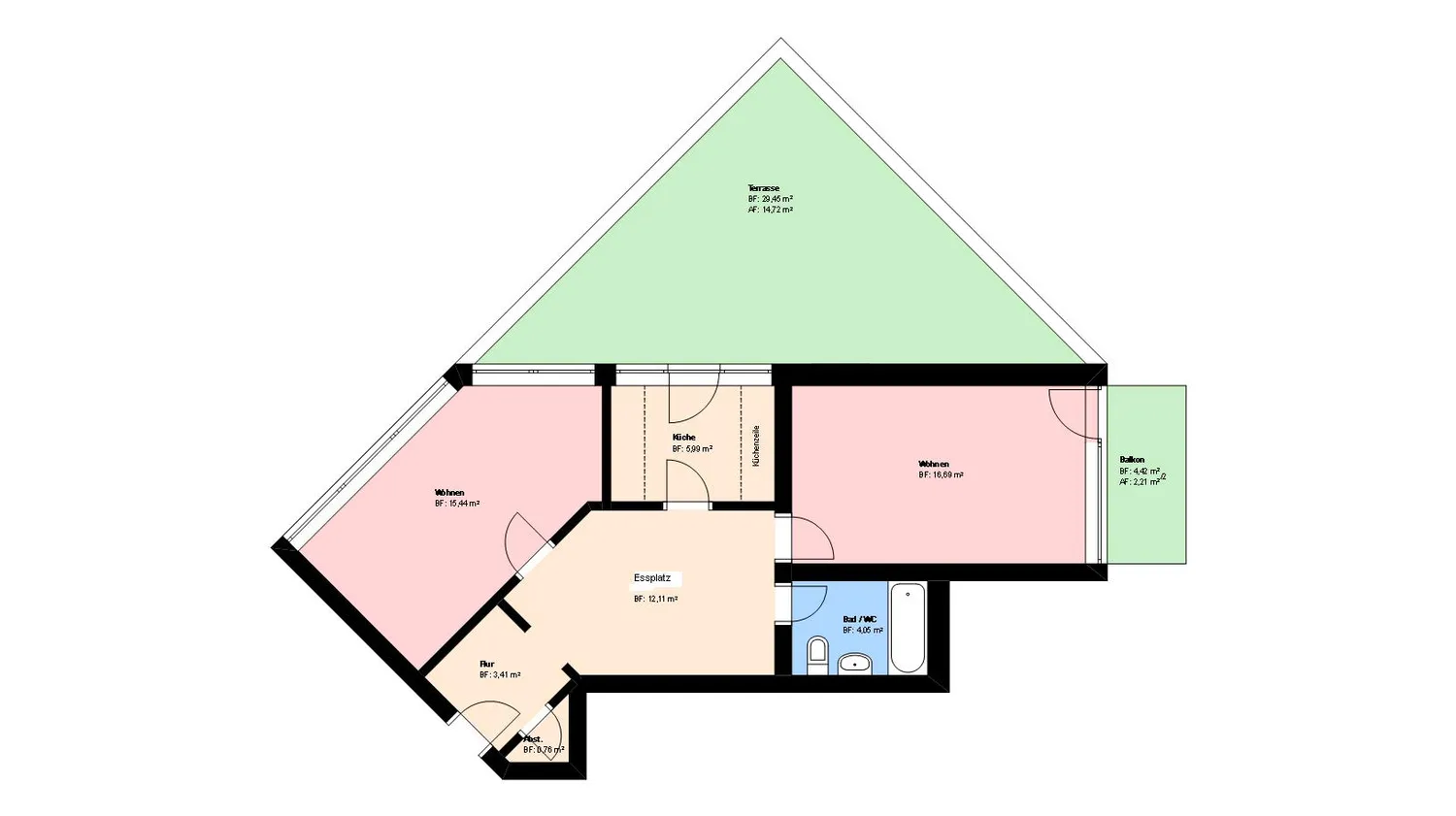 3 Zimmer Wohnung mit 75 m² in München – Bild 1