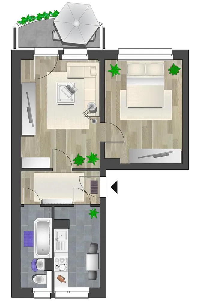 2 Zimmer Wohnung mit 48 m² in Chemnitz – Bild 6