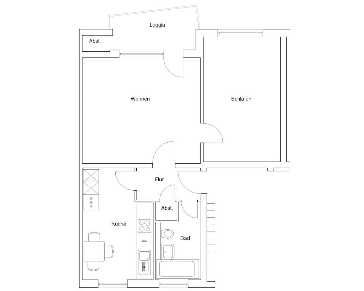 2 Zimmer Wohnung mit 56 m² in Braunschweig – Bild 4