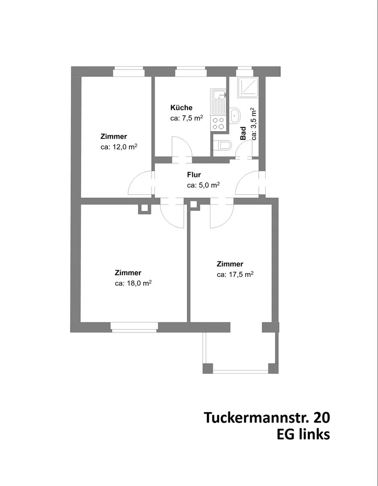 3 Zimmer Wohnung mit 63 m² in Braunschweig – Bild 6