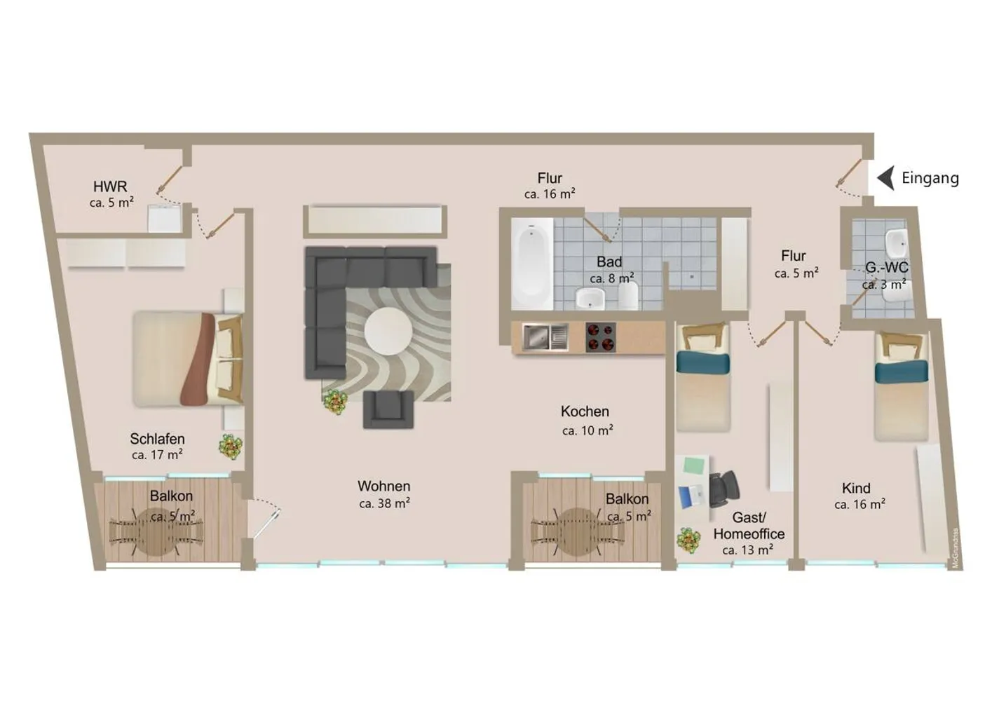 4 Zimmer Wohnung mit 136 m² in Halle (Saale) – Bild 9