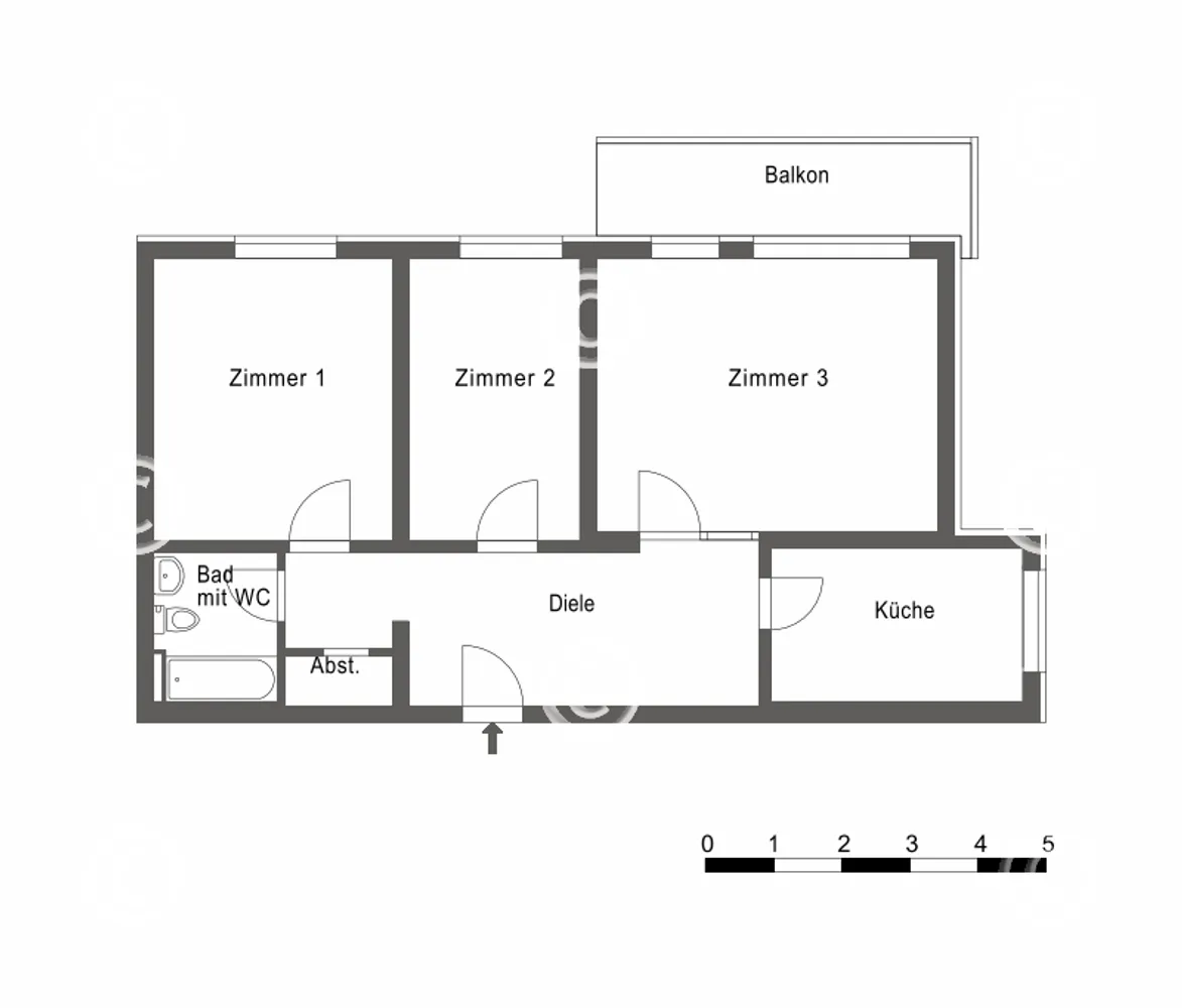 3 Zimmer Wohnung mit 73 m² in Bochum – Bild 2