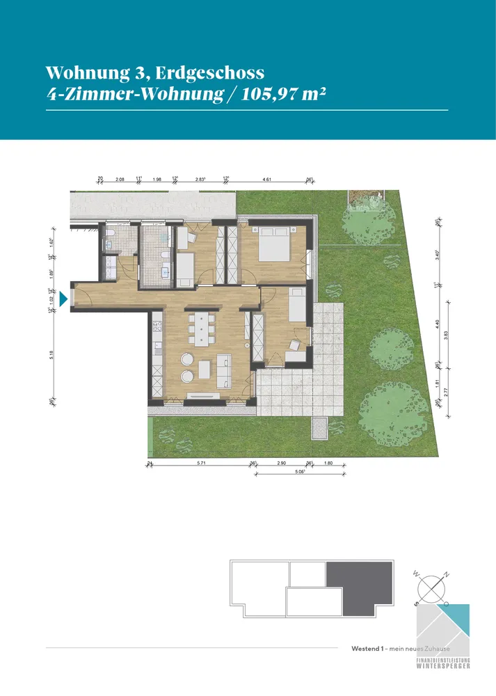 4 Zimmer Wohnung mit 106 m² in Germering – Bild 8