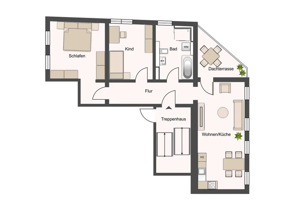 3 Zimmer Wohnung mit 82 m² in Delitzsch – Bild 4