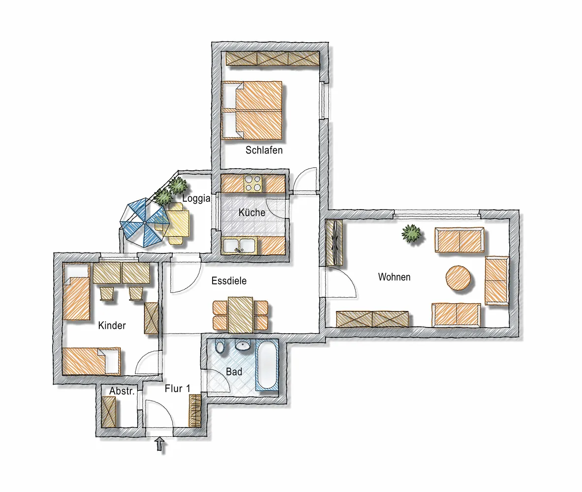 4 Zimmer Wohnung mit 81 m² in Herne – Bild 2
