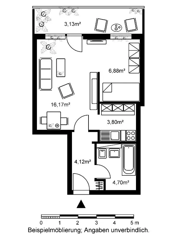 2 Zimmer Wohnung mit 39 m² in Frankfurt am Main – Bild 8