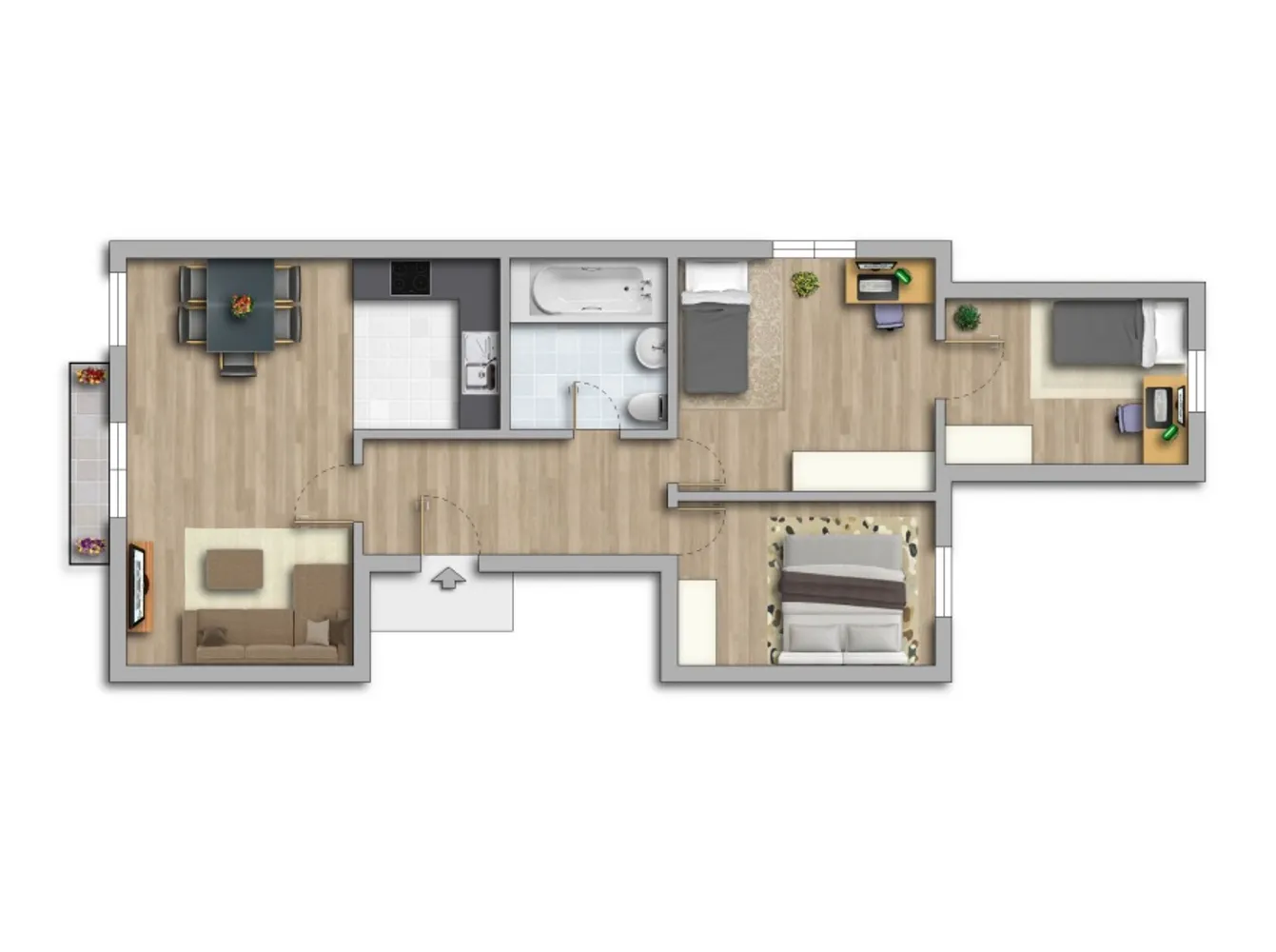 4 Zimmer Wohnung mit 66 m² in Halle (Saale) – Bild 7