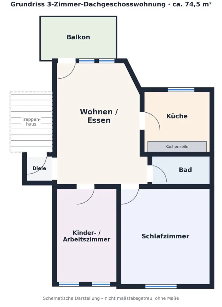 3 Zimmer Wohnung mit 75 m² in Bochum – Bild 7