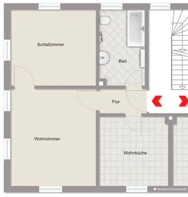 2 Zimmer Wohnung mit 50 m² in Augsburg – Bild 10