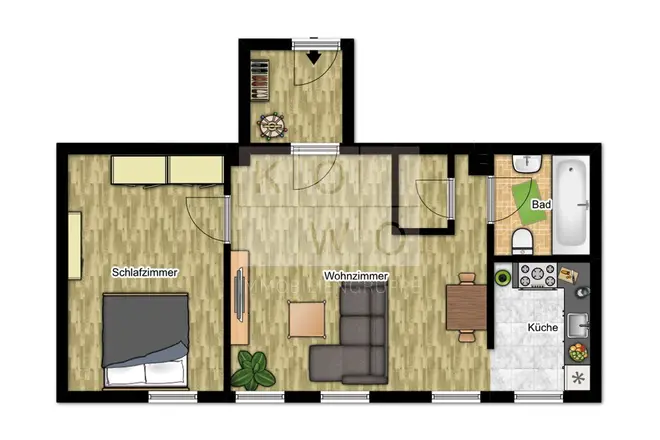 2 Zimmer Wohnung mit 58 m² in Leipzig – Bild 3