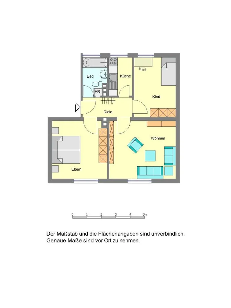 3 Zimmer Wohnung mit 61 m² in Bielefeld – Bild 3