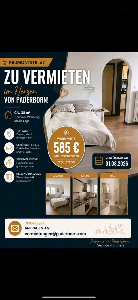 2 Zimmer Wohnung mit 65 m² in Paderborn – Bild 10