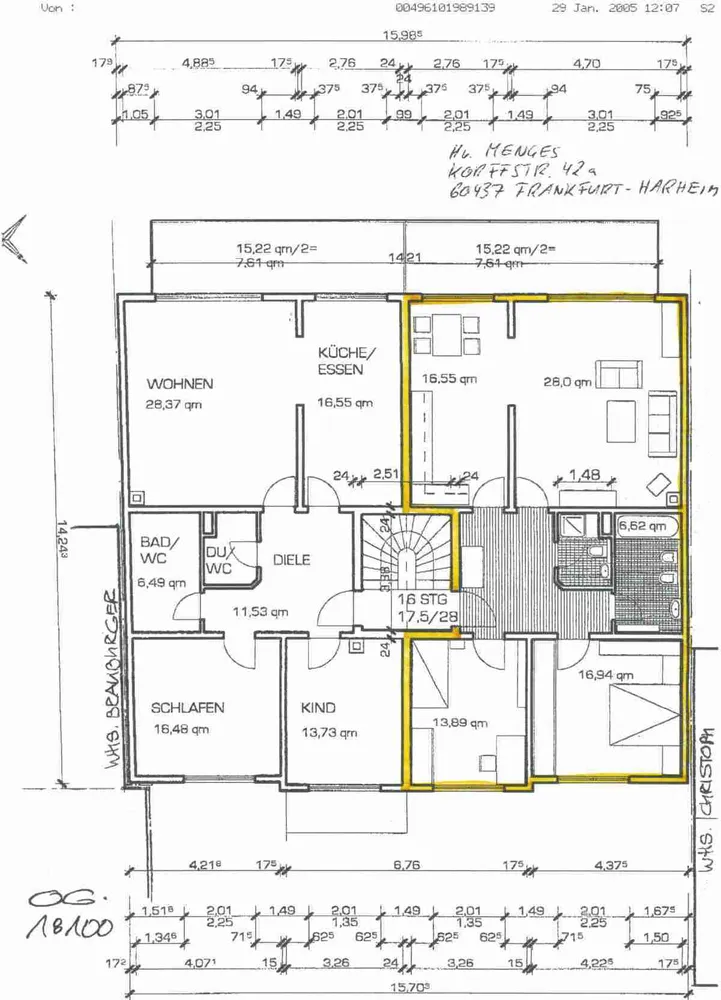 3 Zimmer Wohnung mit 103 m² in Frankfurt am Main – Bild 12