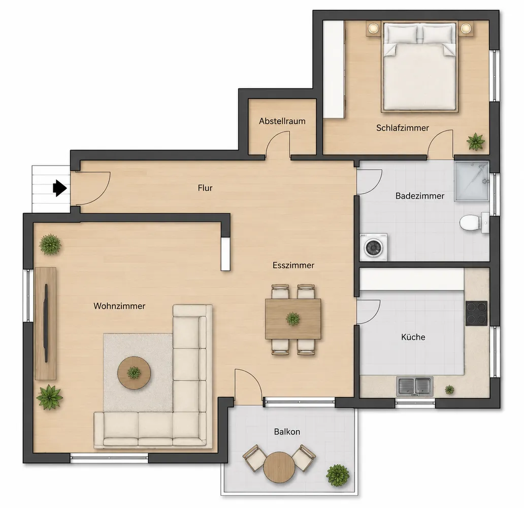 2 Zimmer Wohnung mit 67 m² in Lünen – Bild 3