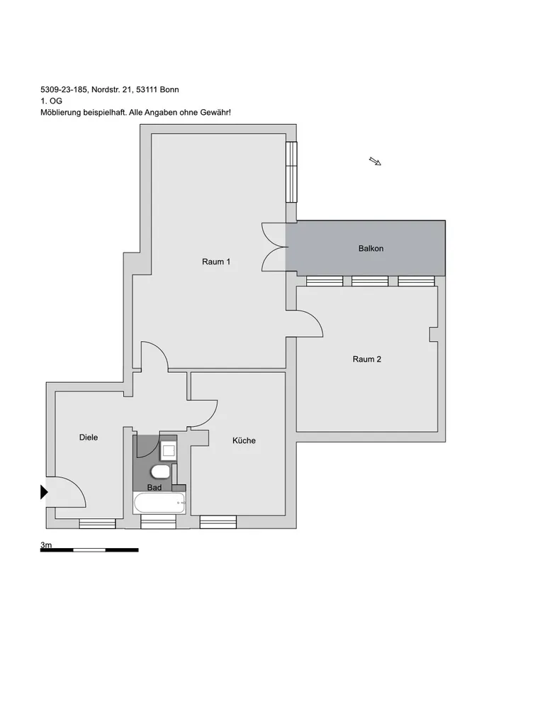 2 Zimmer Wohnung mit 81 m² in Bonn – Bild 8