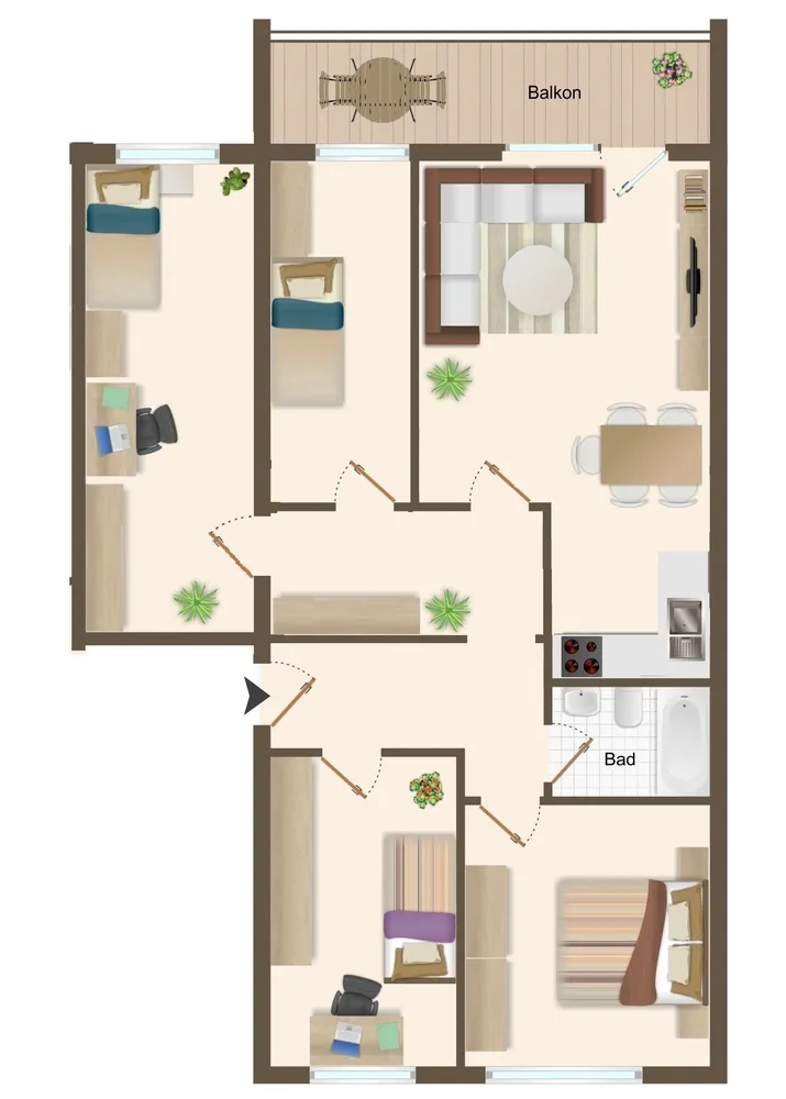 5 Zimmer Wohnung mit 86 m² in Zwickau – Bild 6