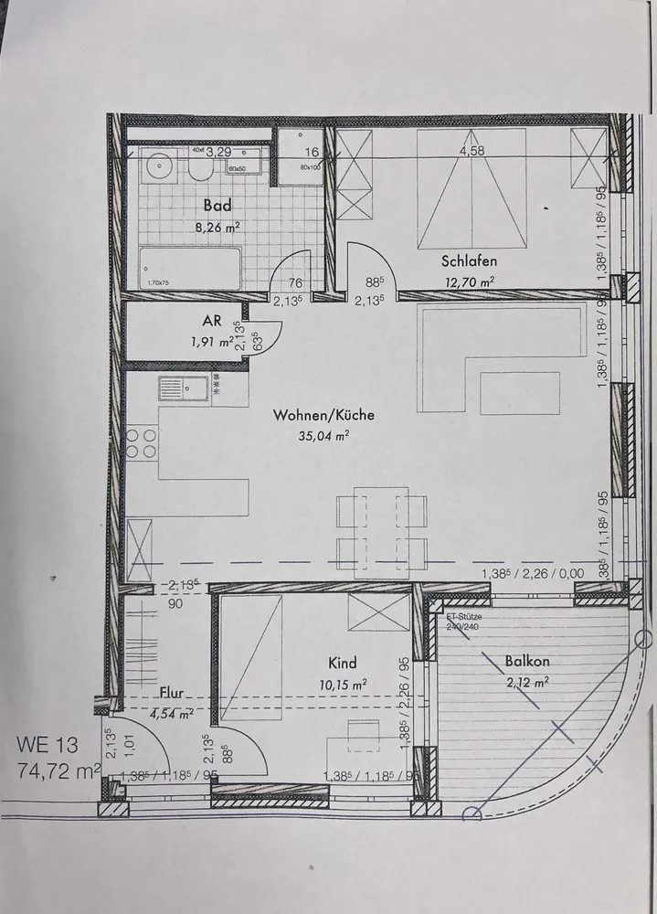3 Zimmer Wohnung mit 75 m² in Leipzig – Bild 2
