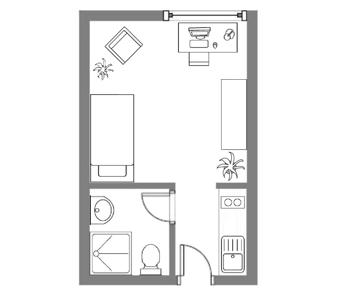 1 Zimmer Wohnung mit 19 m² in Mainz – Bild 10