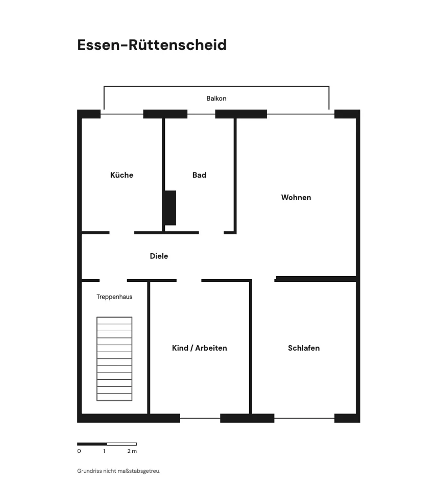 3 room apartment with 82 m² in Essen – Photo 4