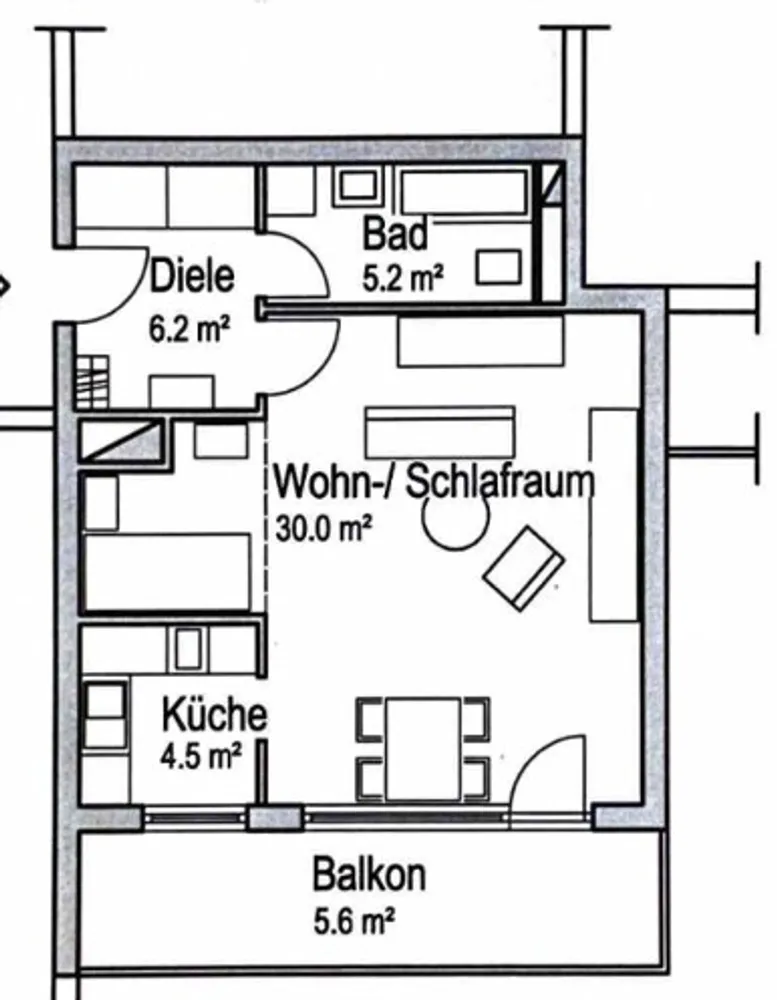 1 Zimmer Wohnung mit 51 m² in Wuppertal – Bild 11