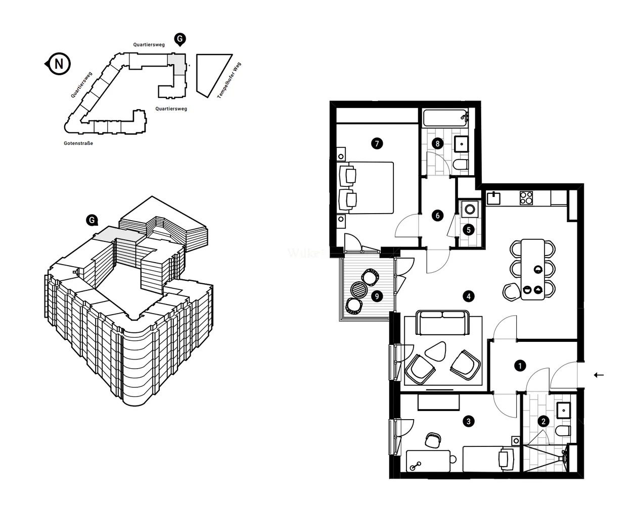 3 Zimmer Wohnung mit 86 m² in Berlin – Bild 2