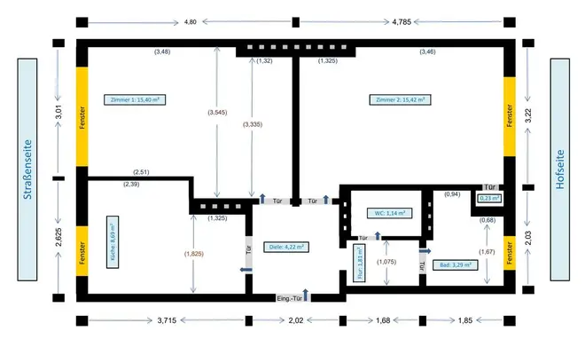 2 Zimmer Wohnung mit 50 m² in Aachen – Bild 11