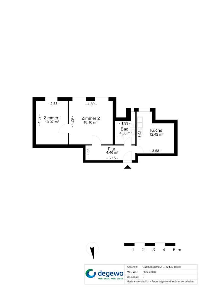 2 room apartment with 50 m² in Berlin – Photo 7