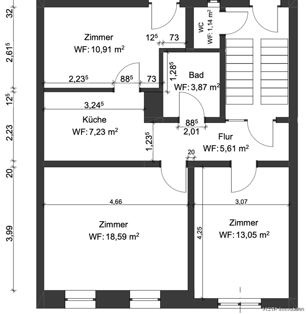 3 Zimmer Wohnung mit 57 m² in Darmstadt – Bild 8