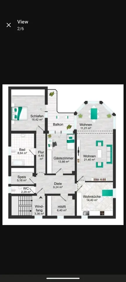 3 Zimmer Wohnung mit 120 m² in Ingolstadt – Bild 10