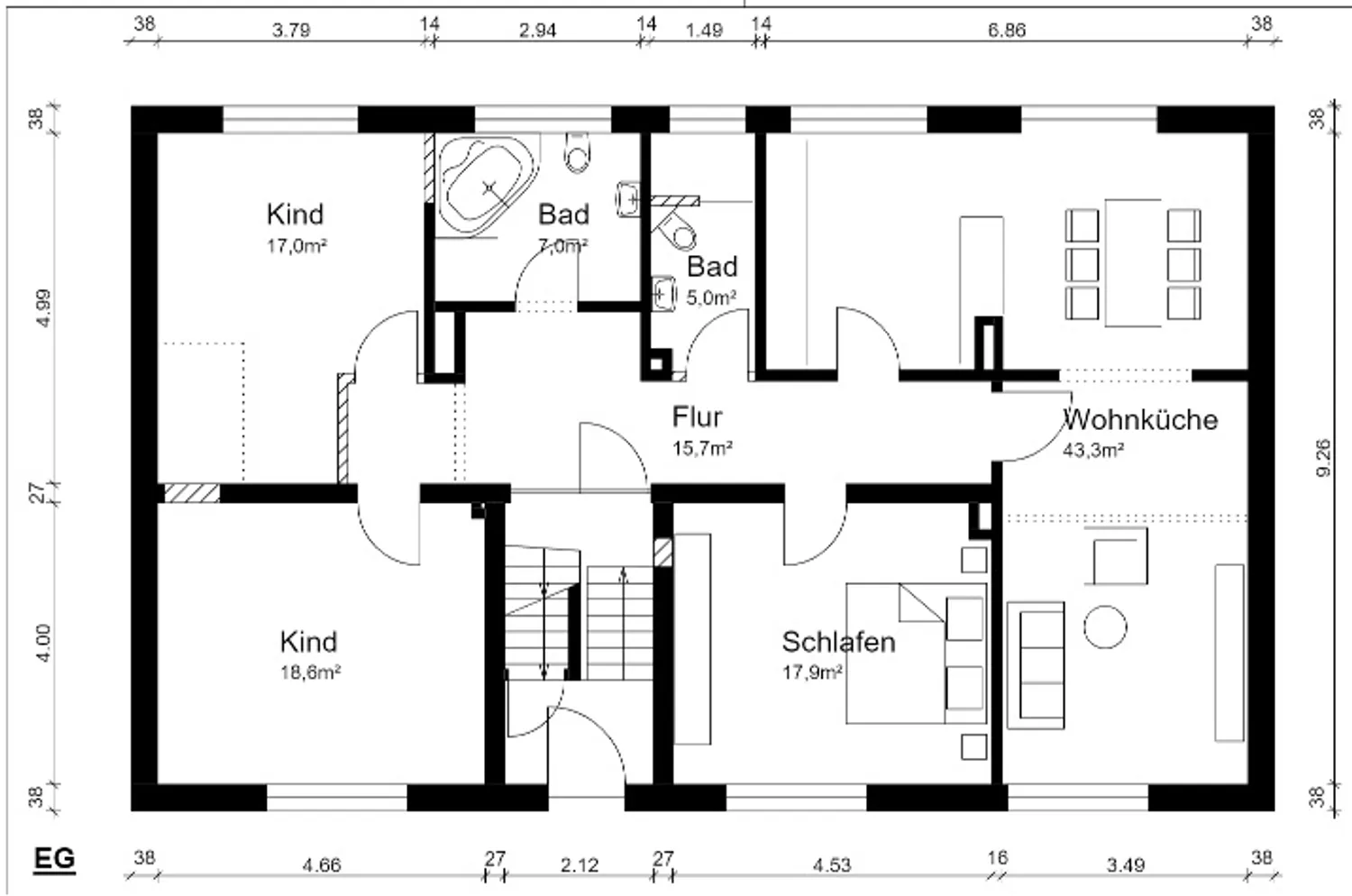 4 Zimmer Wohnung mit 125 m² in Osnabrück – Bild 1