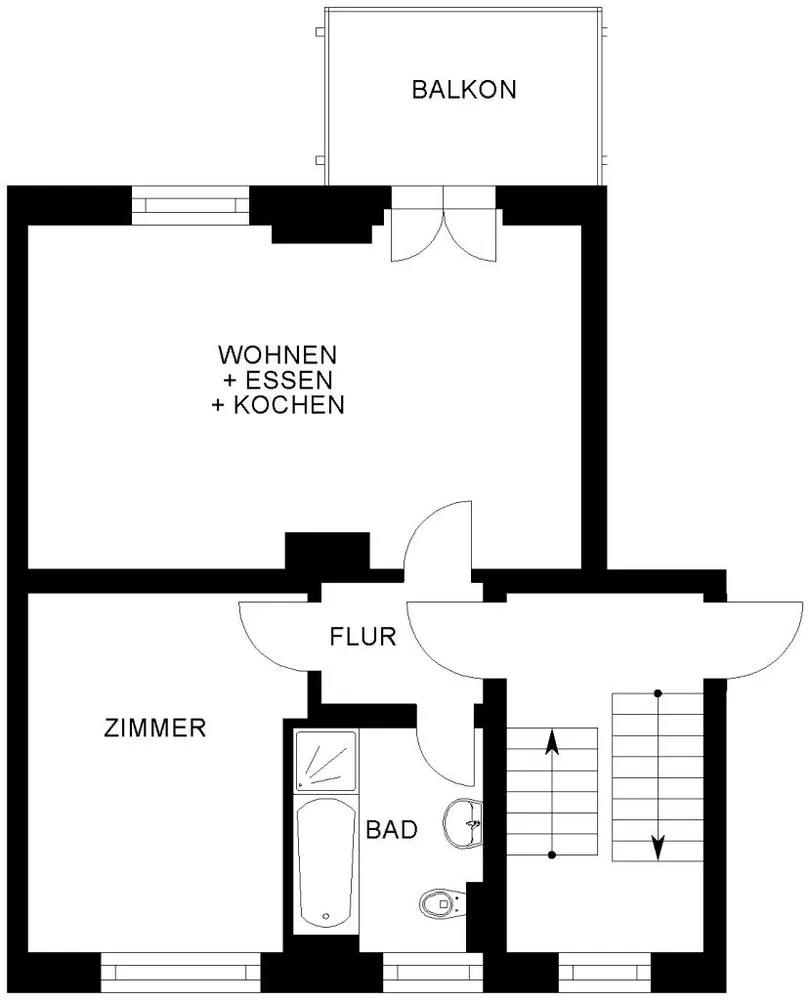 2 room apartment with 51 m² in Bochum – Photo 2