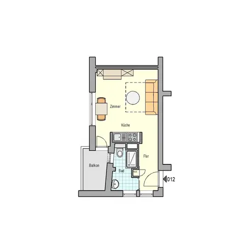 1 Zimmer Wohnung mit 24 m² in Stuttgart – Bild 6