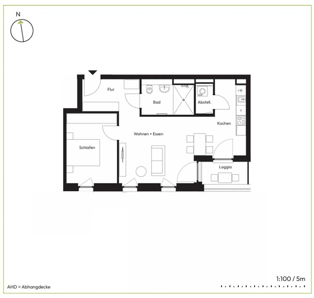 2 Zimmer Wohnung mit 61 m² in Hannover – Bild 2